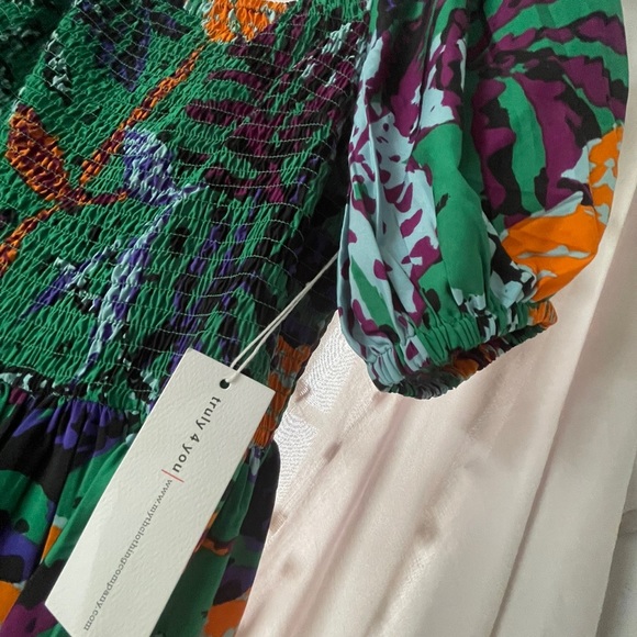 Truly 4 you lightweight multicolor dress made in India size XL - Picture 6 of 7